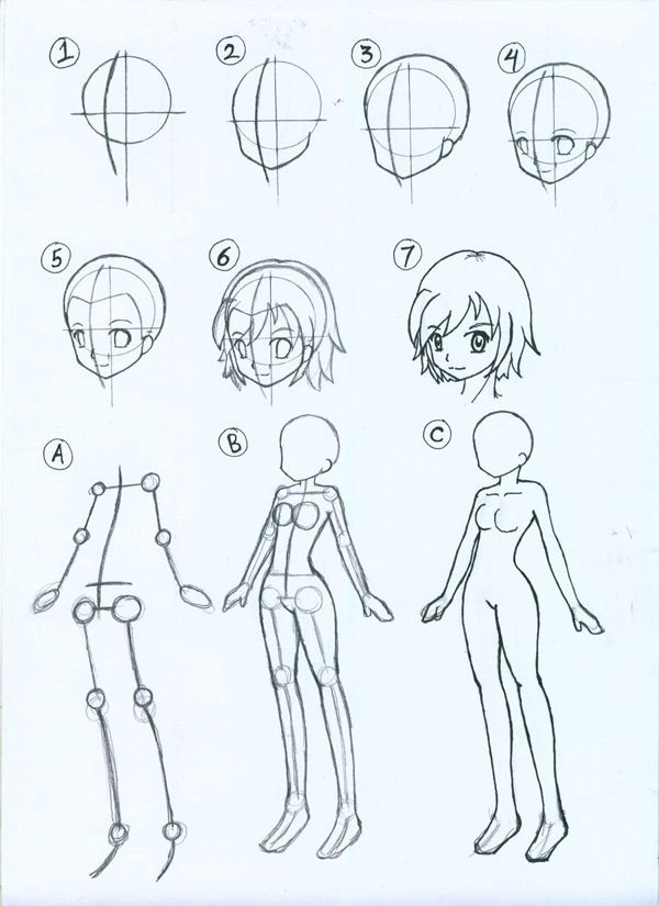 How to Draw Anime Characters Step by Step (30 Examples)