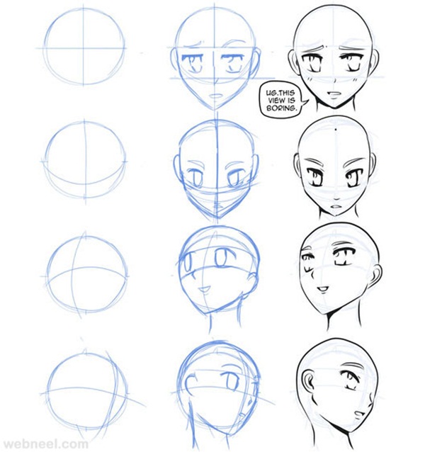 How to Draw Anime Characters Step by Step (30 Examples)