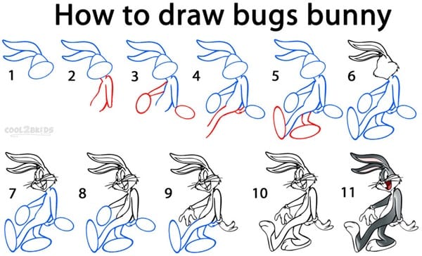 How to Draw Cartoon Characters Step by Step (30 Examples)