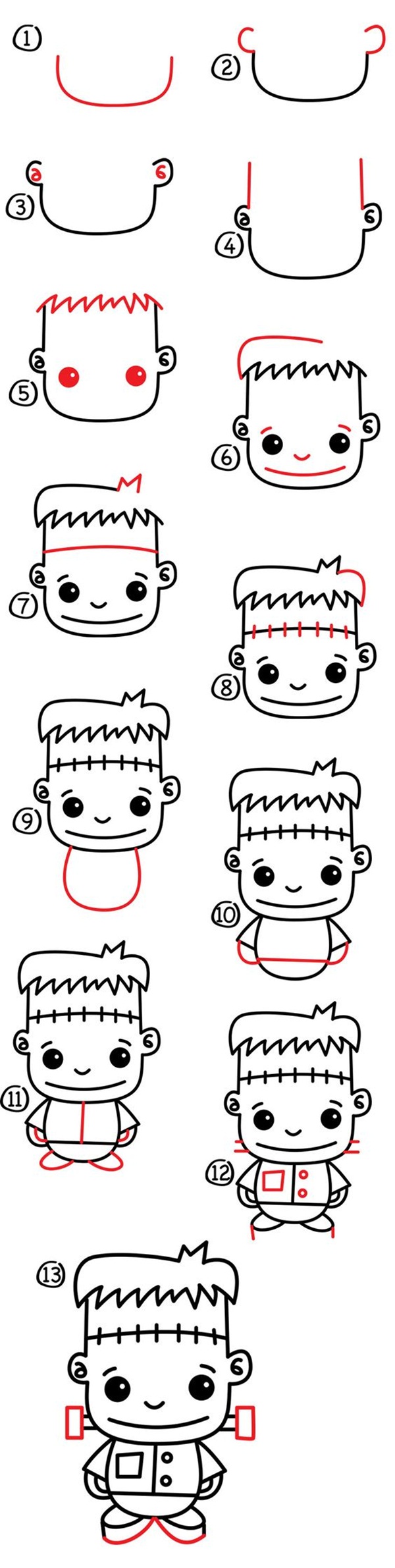 Cute Cartoon Easy Cartoon Characters To Draw Step By Step - deepzwalkalone
