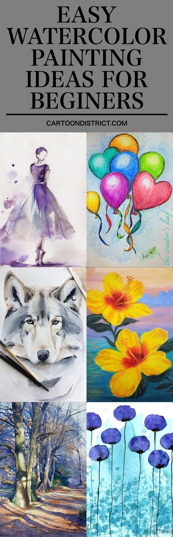 100 Easy Watercolor Painting Ideas For Beginners