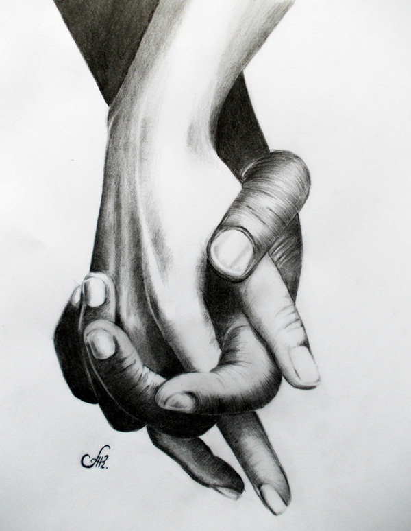 Black And White Sketches Of Love Art Black And White Drawings Love Story  Romantic Art Black - Cartoon District