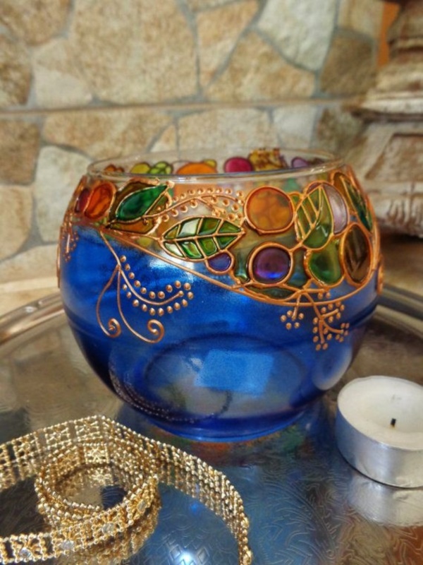 42 Beautiful Glass Painting Ideas and Designs for Beginners