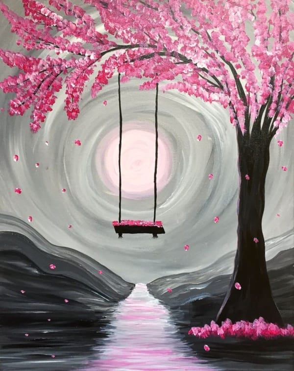 How To Paint On Canvas With Acrylics For Beginners Using Acrylic 