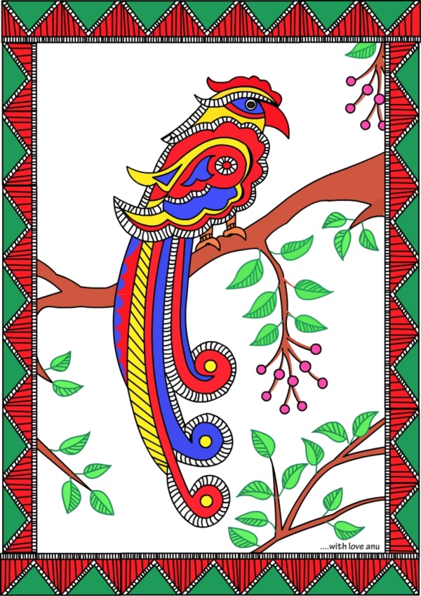 35 Easy Madhubani Art and Paintings for Beginners