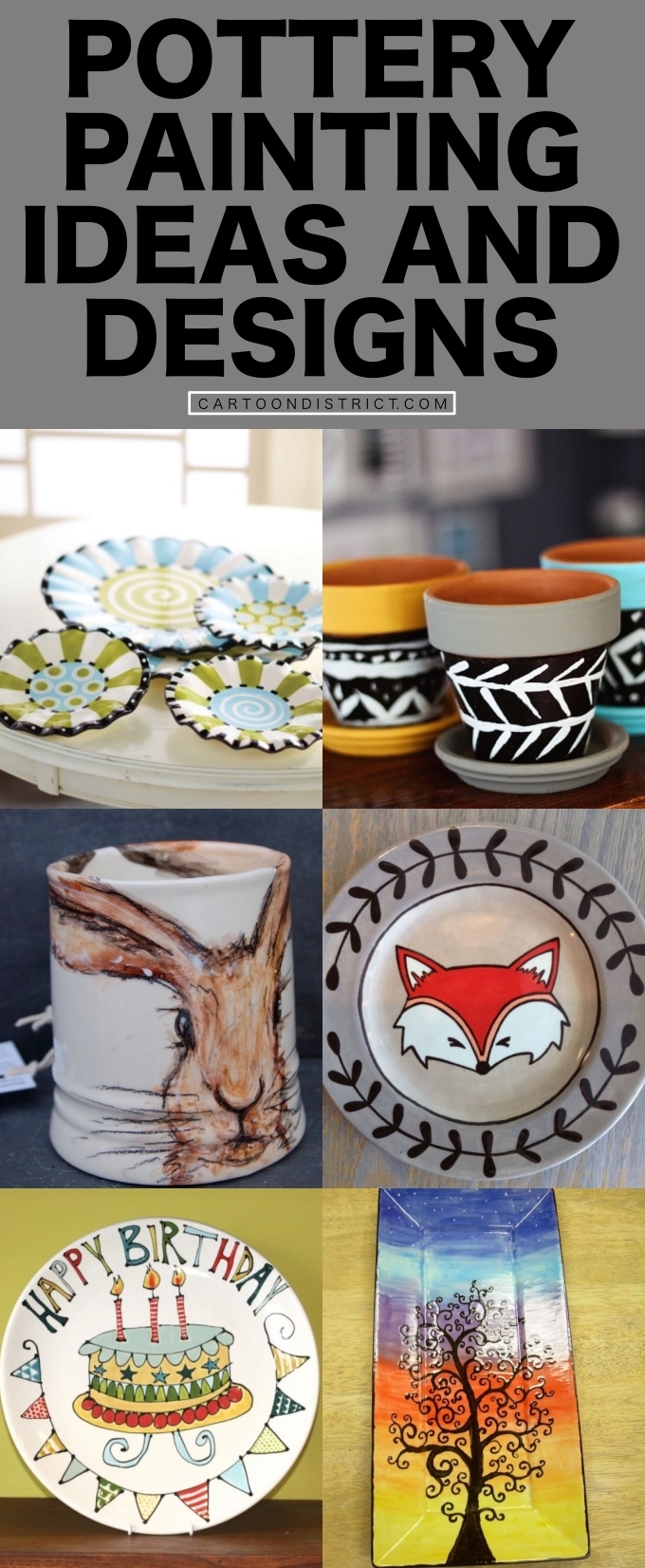 POTTERY PAINTING IDEAS AND DESIGNS