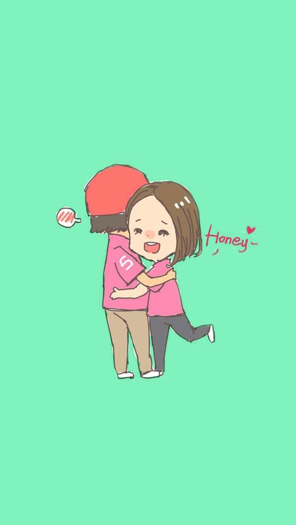 60 Cute Cartoon Couple Love Images HD