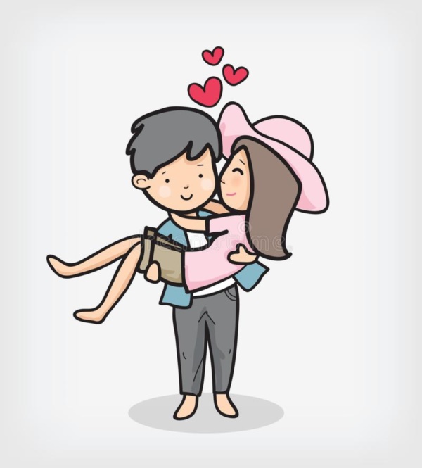 60 Cute Cartoon Couple Love Images HD