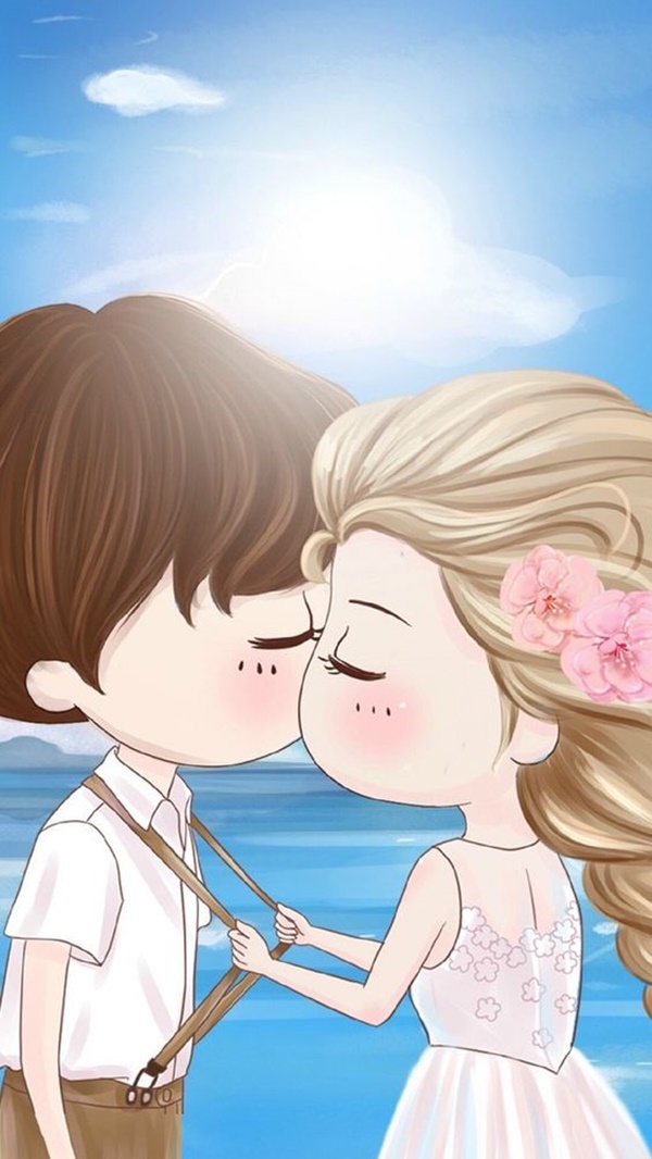 60 Cute Cartoon Couple Love Images HD