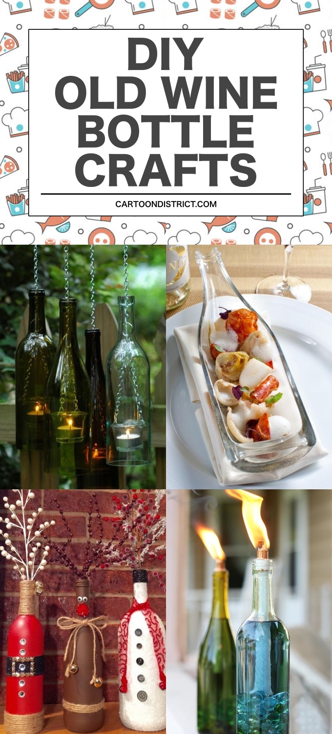 DIY OLD WINE BOTTLE CRAFTS