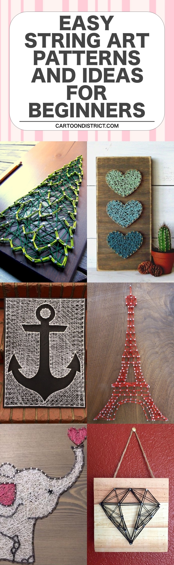 Easy String Art Patterns and Ideas for Beginners