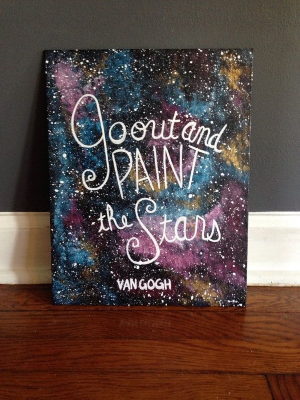 30 Startling Acrylic Galaxy Painting Ideas