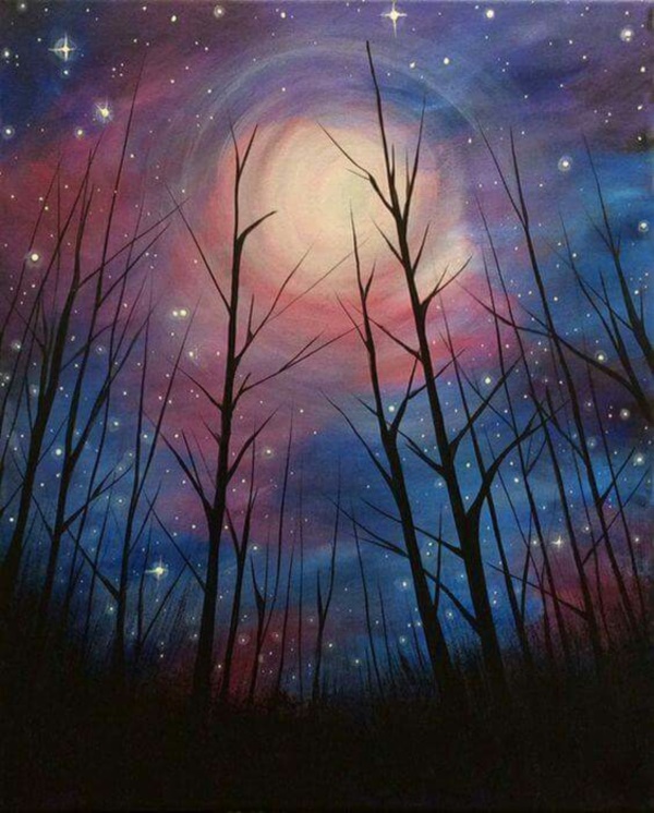 30 Startling Acrylic Galaxy Painting Ideas