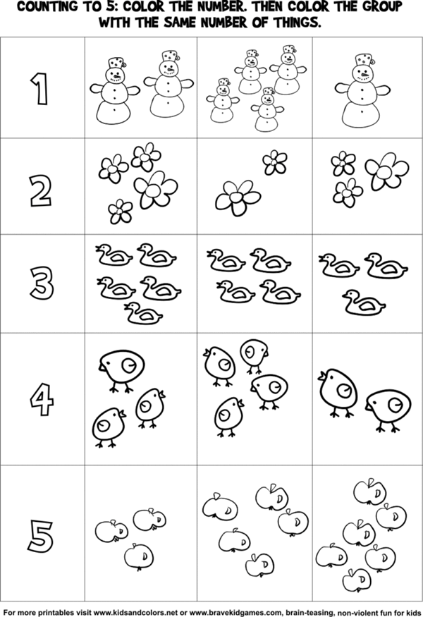 Printable Toddler Worksheets