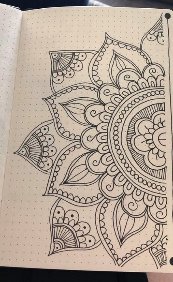 How to draw easy Mandala Drawings