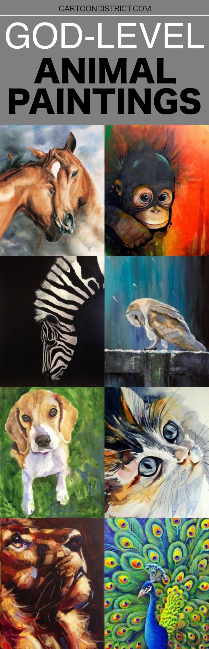 God Level Animal Paintings