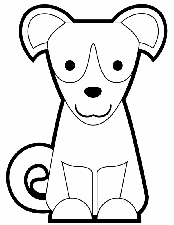 35 Easy Cartoon Dog Sitting Down Drawings to Make