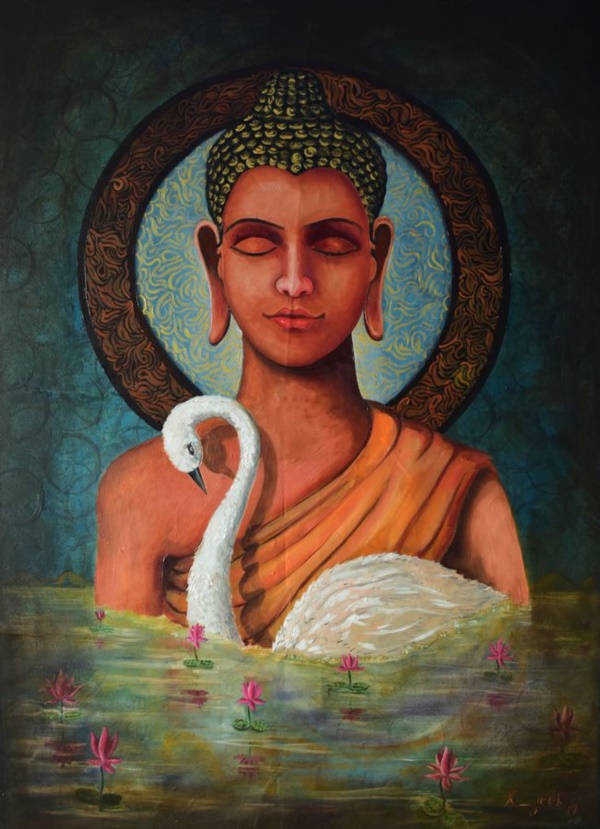 peaceful-gautam-buddha-painting-ideas