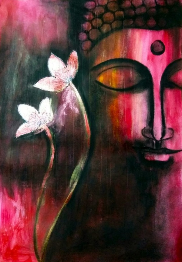 peaceful-gautam-buddha-painting-ideas