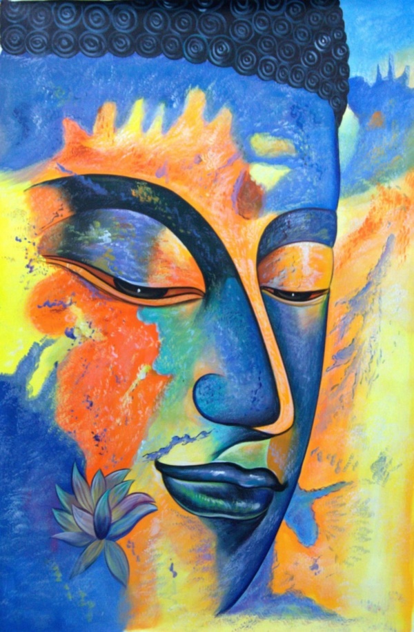 peaceful-gautam-buddha-painting-ideas