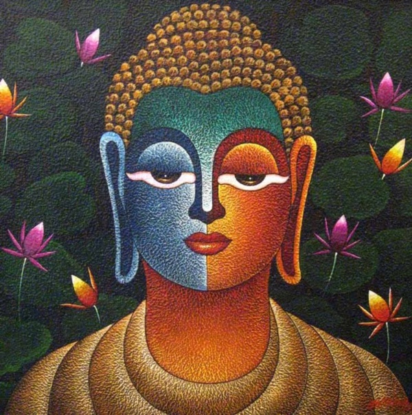 peaceful-gautam-buddha-painting-ideas