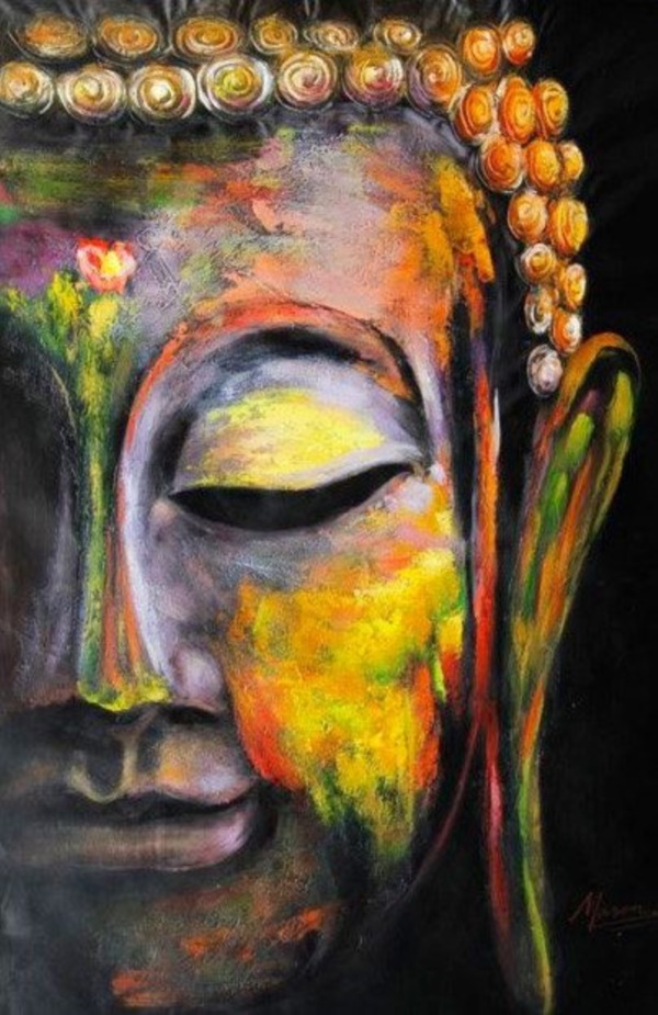 peaceful-gautam-buddha-painting-ideas