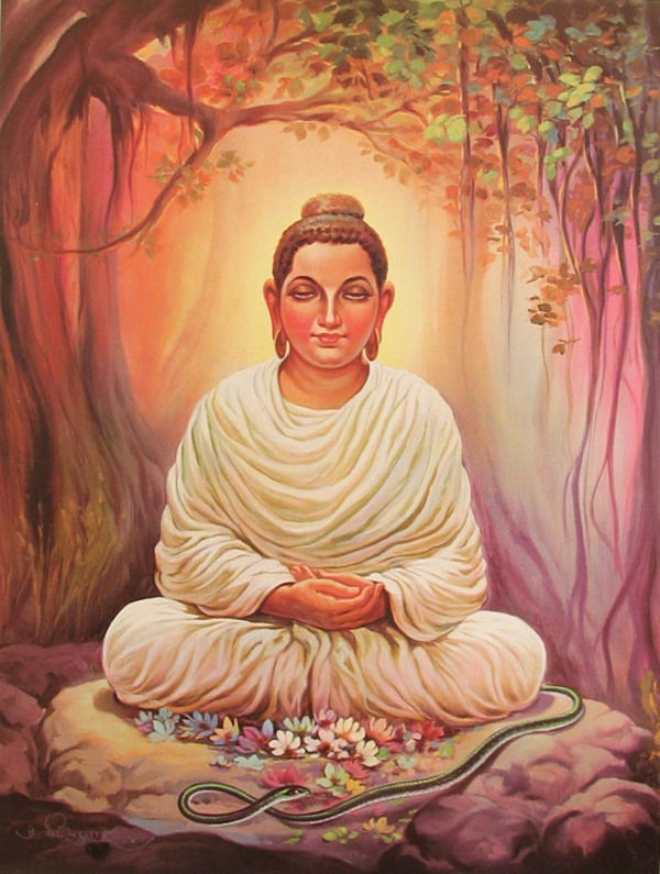 peaceful-gautam-buddha-painting-ideas