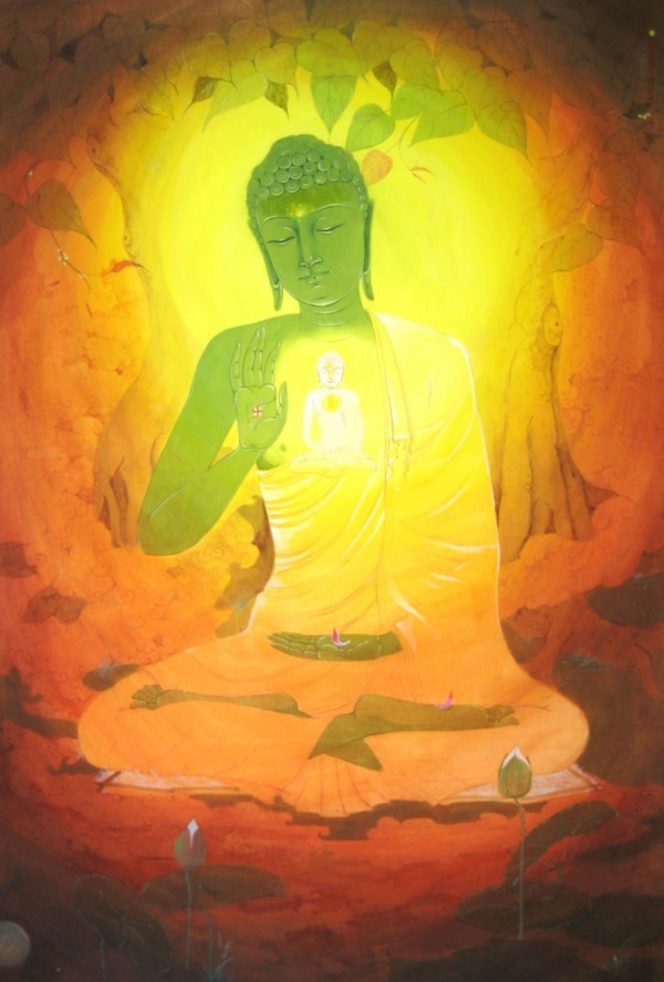 peaceful-gautam-buddha-painting-ideas