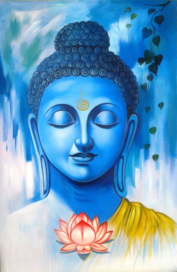 peaceful-gautam-buddha-painting-ideas