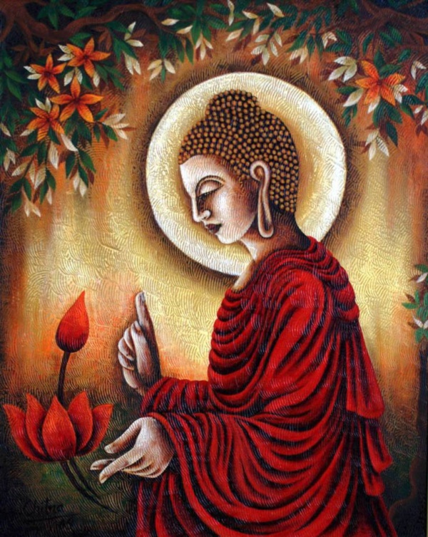 peaceful-gautam-buddha-painting-ideas