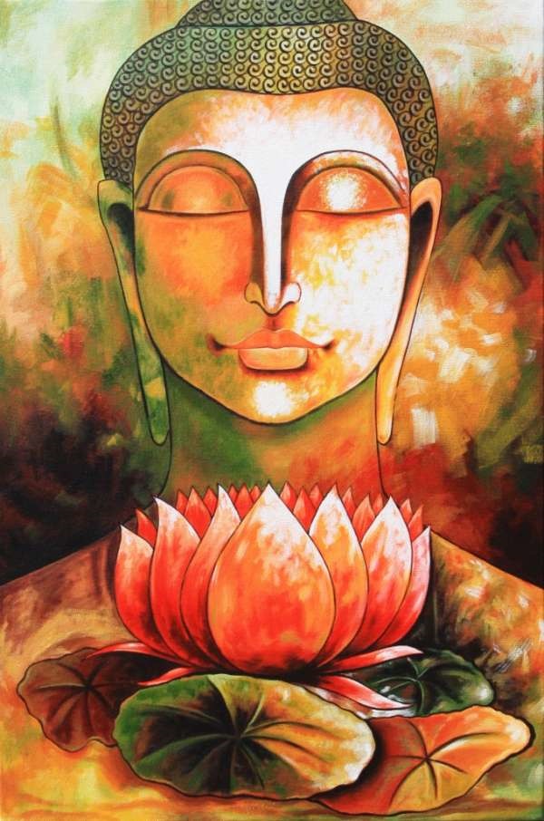 peaceful-gautam-buddha-painting-ideas