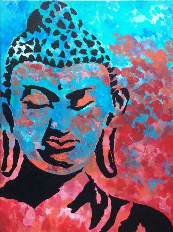 peaceful-gautam-buddha-painting-ideas