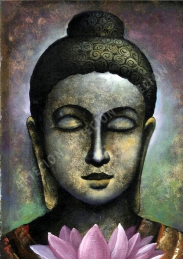 peaceful-gautam-buddha-painting-ideas