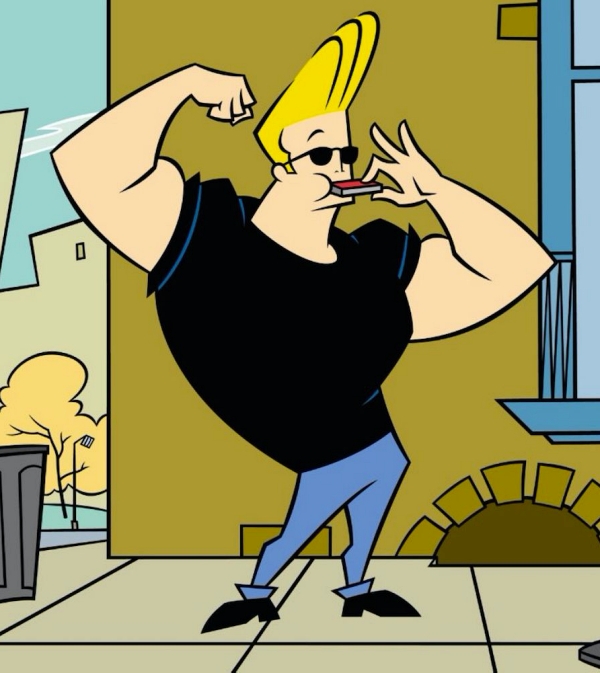 names of cartoon characters with big heads: Jonny Bravo