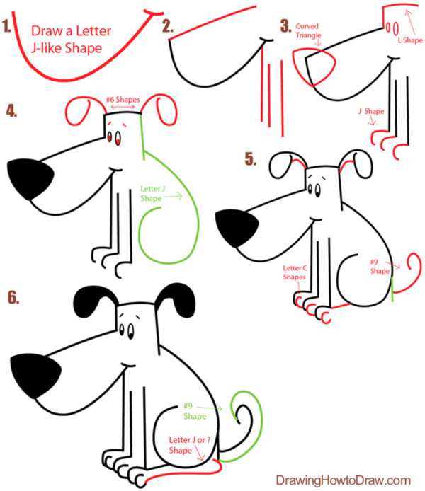 how-to-draw-a-dog-step-by-step-easily