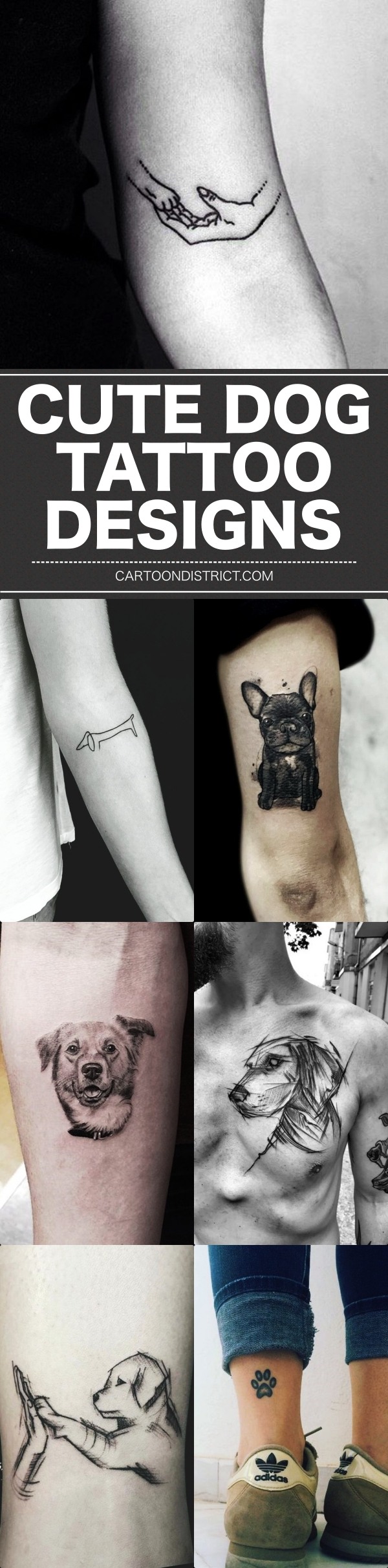 Cute Dog Tattoo Designs