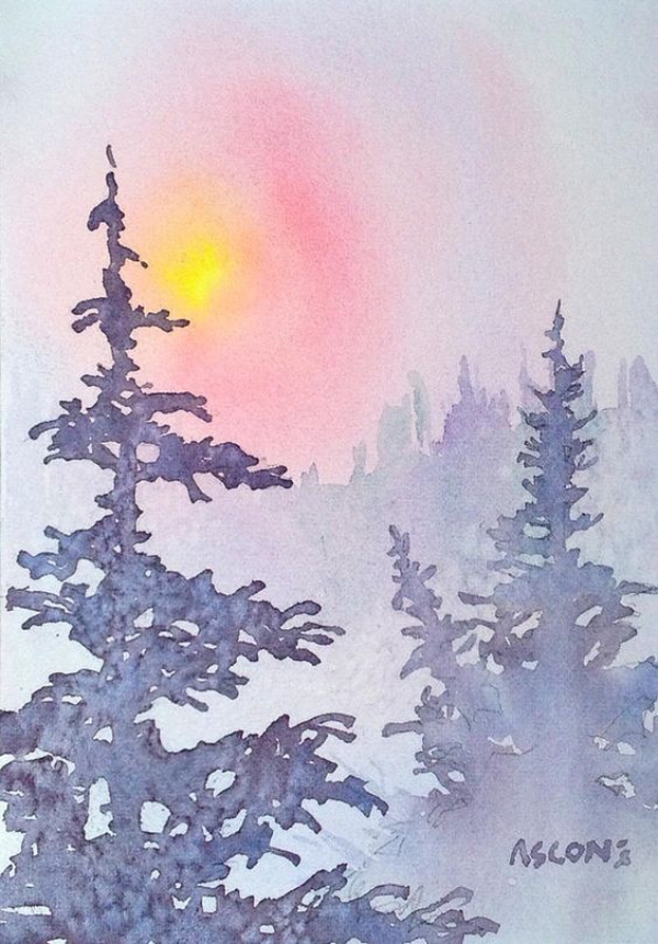 Easy Watercolor Landscape Painting Ideas