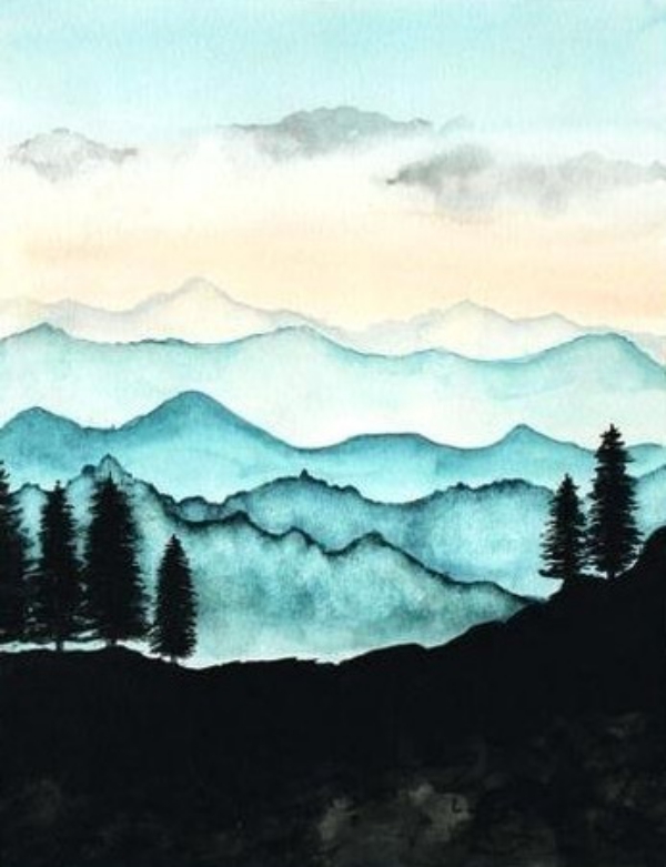 35 Easy Watercolor Landscape Painting Ideas To Try