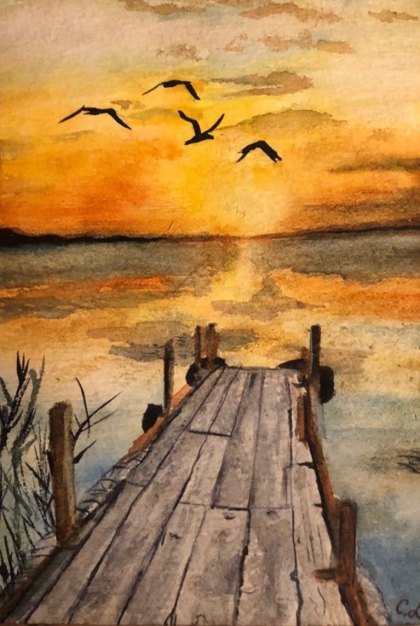 Easy Watercolor Painting Landscape