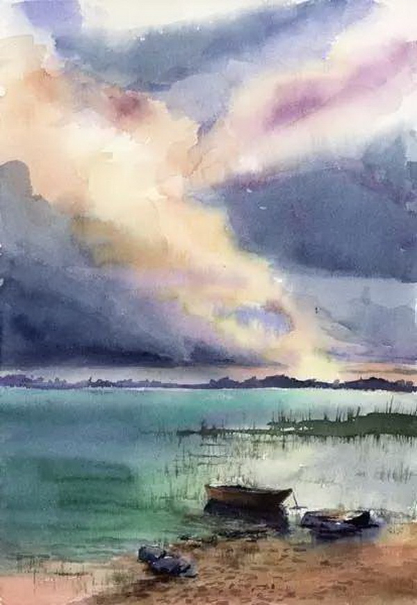 35 Easy Watercolor Landscape Painting Ideas To Try