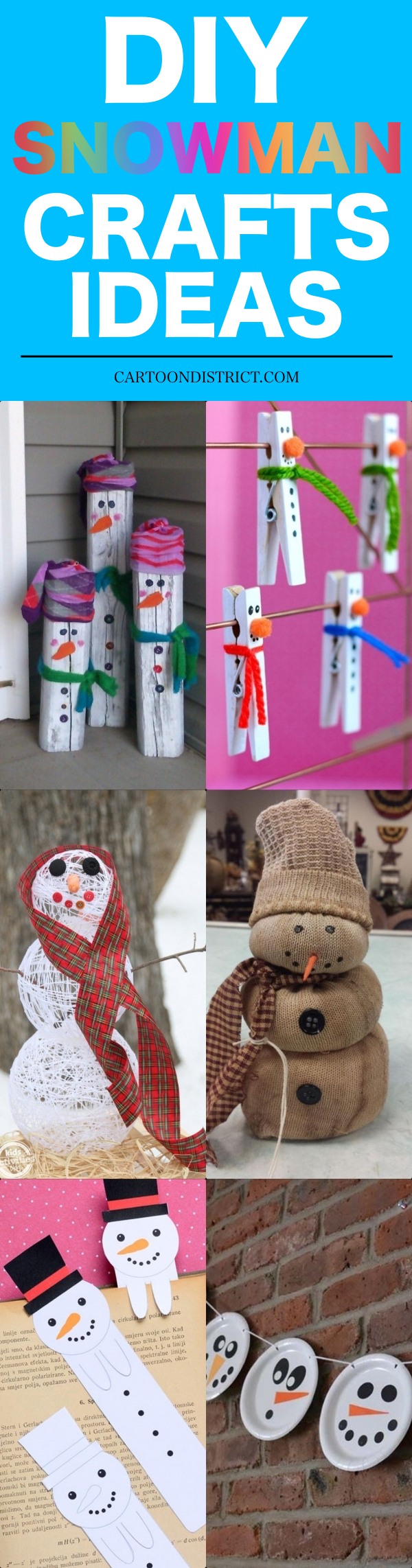 DIY Snowman Crafts Ideas