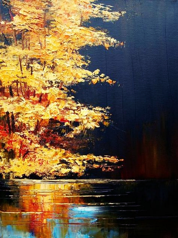 40 Acrylic Palette Knife Painting Techniques and Ideas - Cartoon District