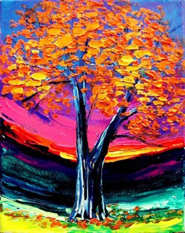  Acrylic-Palette-Knife-Painting-Techniques-and-Ideas