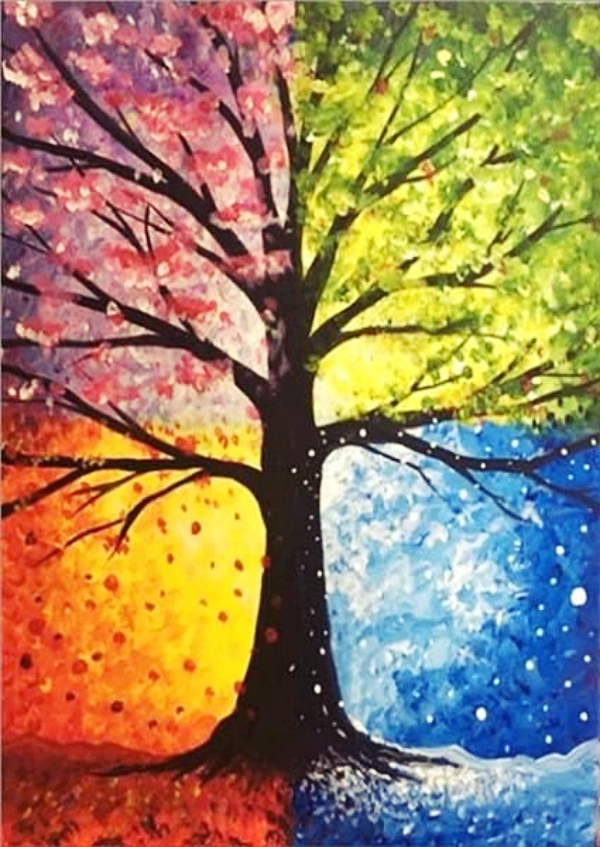 40 Easy Acrylic Painting Ideas on Canvas - Cartoon District