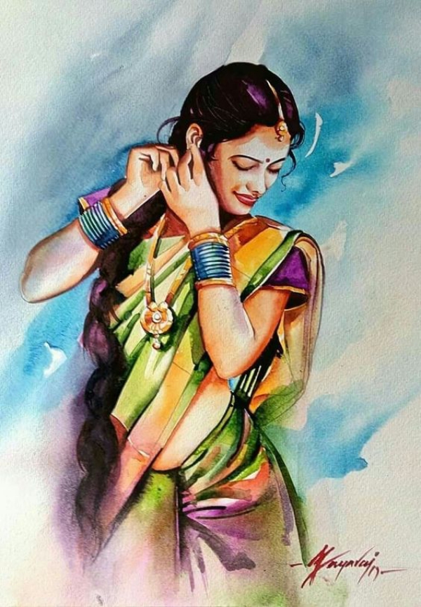 Beautiful Women Painting Ideas