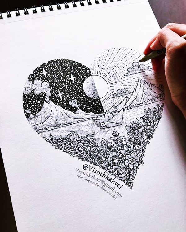 Cool-and-Simple-Drawings-Ideas-To-Kill-Time