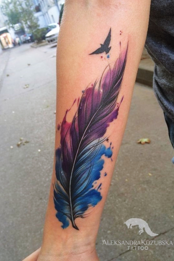 Cute-Watercolor-Tattoo-Designs-and-Ideas-For-Temporary-Use