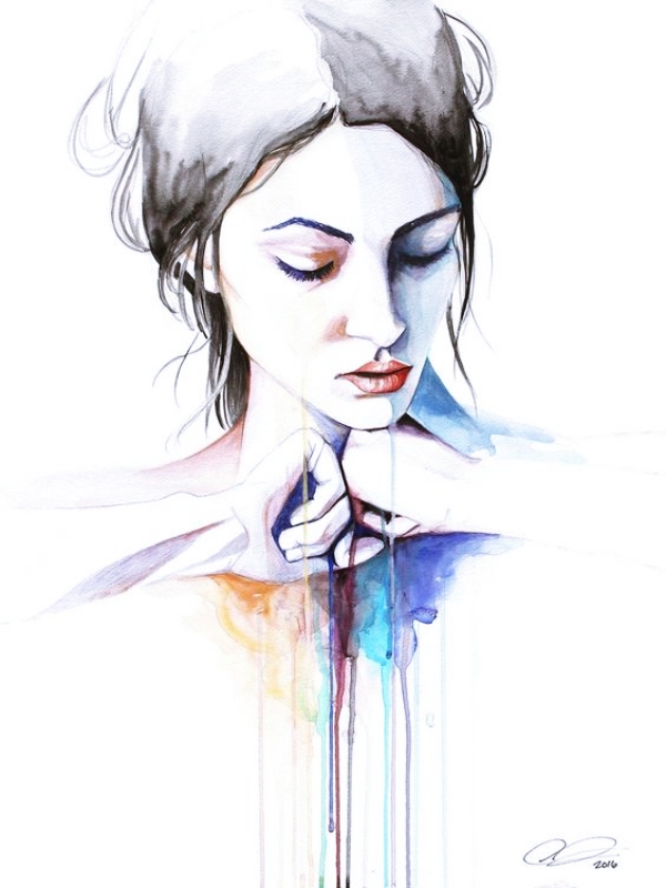 40 Realistic Watercolor Portrait Illustrations and Paintings (Tutorial