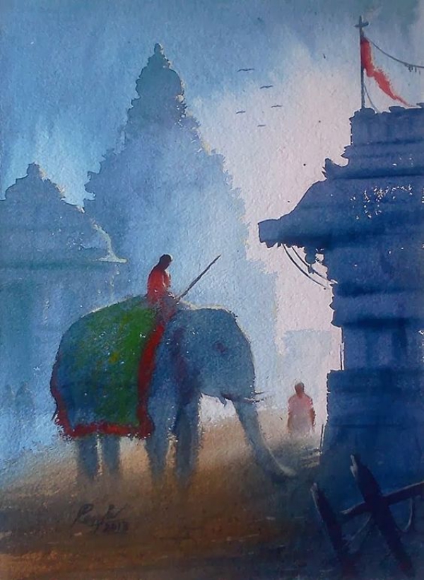 Traditional Indian Art Paintings on Canvas