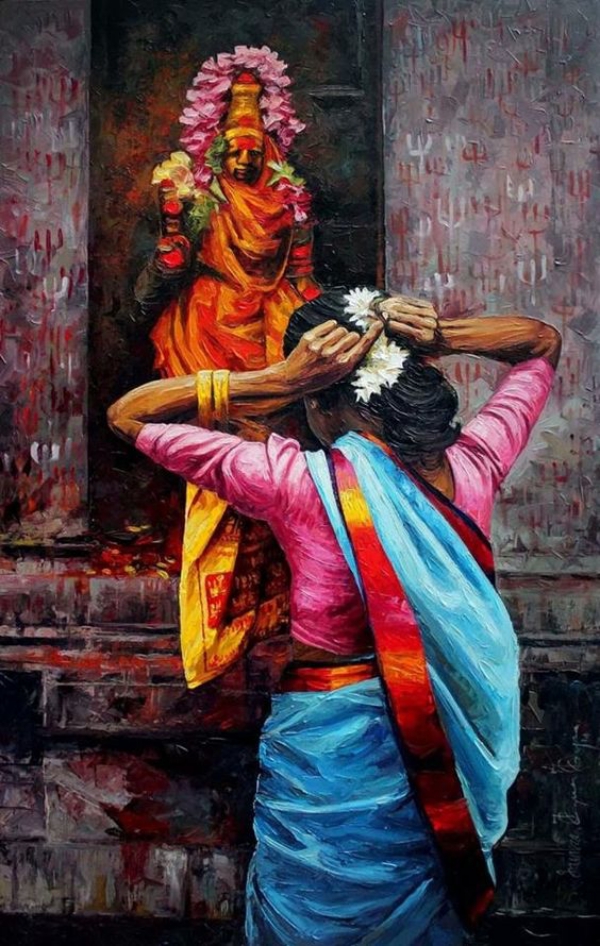 Traditional Indian Art Paintings on Canvas